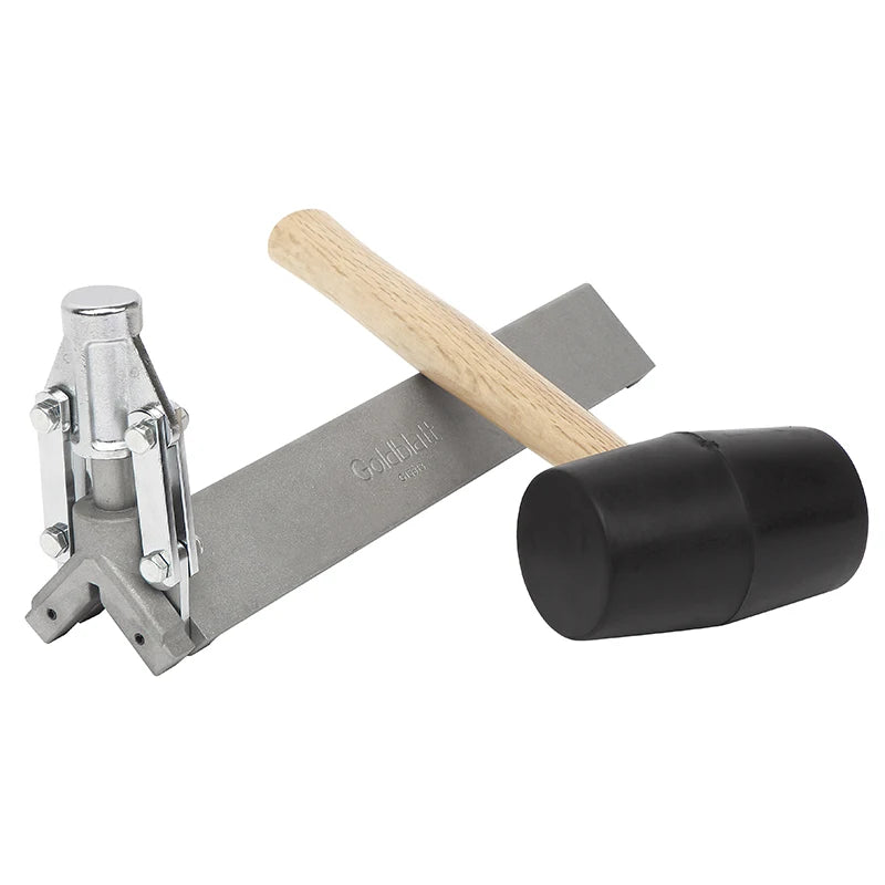 Goldblatt Comfortable Wood Handle Rubber Mallet with Industrial Grade Drywall Tool Corner Clincher OEM/ODM Customizable