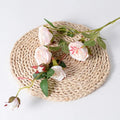 DREA Artificial Flowers 6 Branches 89cm Long  Giant Silk Red Pink Rose Flowers for Home Wedding Decoration