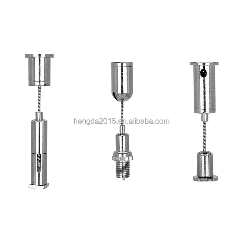High Tensile Galvanized Steel Aircraft Cable Suspension Hanging Light Lifter with Screw