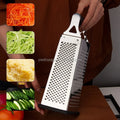 Multifunctional Stainless Steel Four-Sided Slicer Household Kitchen Tool for Potato Cheese Fruit Vegetable Slicing Metal Tool