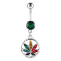 Romantic Zircon Belly Button Ring Surgical Steel Navel Piercing Jewelry for Women and Girls for Engagement