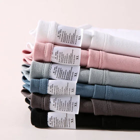 Wholesale Custom LOGO 210g Solid Color Drop Shoulder T-shirt 100% Cotton T-shirt Casual Youth Spot Round Neck Short Sleeves