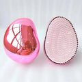 Electric Detangling Brush for Black Natural Hair-Compact Cushion Design Salon Hair Styling Tool with Nylon Brush