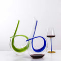 Stocked 1100ml  High Quality Thick Clear Handmade Glassware Liquor Glass Red Wine Decanter
