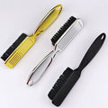 Fashion Style New Double Oil Head Brush Plastic Broken Hair Comb Hairdressing Tools Beard Brush Cleaning Dust Brush