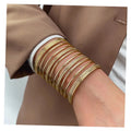 VKME Punk Style Gold Color Bracelet for Women Jewelry