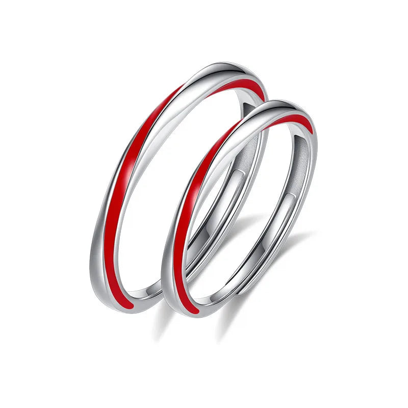 Fashion Women Men Silver Gold Plated Mobius Endless Love Finger Ring for Engagement Party Wedding Ring Jewelry