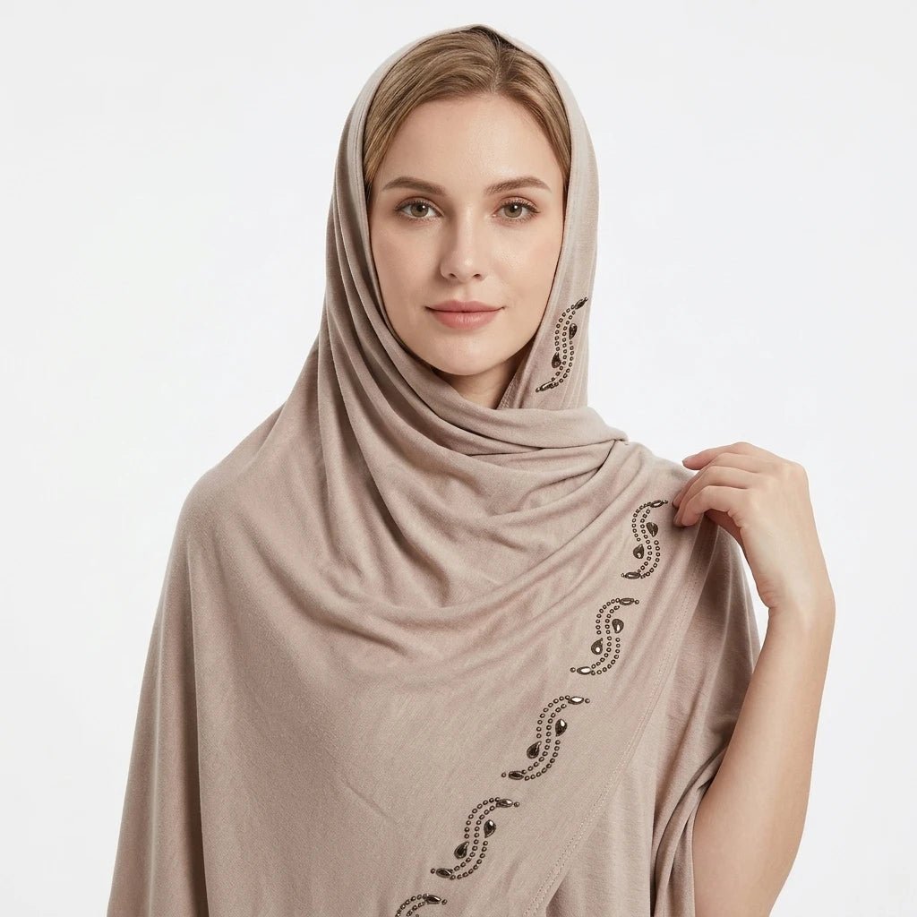 New Colors in Stock Jersey Scarf Stretchy Hijab Muslim Long Scarfwomen Instant Scarfshawl Instant Hijab Long