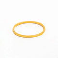 Joolim Jewelry Wholesale 18K Gold Plated Minimalist Stainless Steel Ring Cubic Cut Dainty Fashion Ring for Women