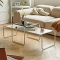 Modern Minimalist White Rectangular Coffee Table for Living Room Factory Wholesale Home Furniture