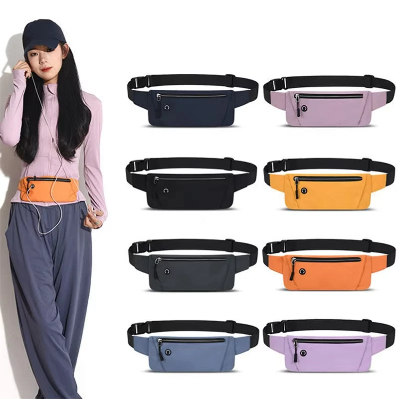Lightweight Waterproof Waist Fanny Pack Gym Sports Running Waist Bag With Adjustable Shoulder Straps Travel Mobile Phone Bag