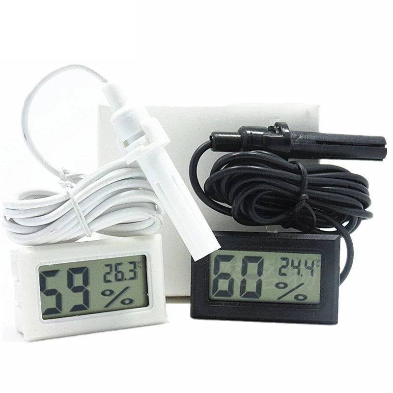 CHINABEES Mini Convenient Digital LCD Hygrometer Thermometer With Sensor Monitoring Display for Beekeeping Langstroth Dadant Bee