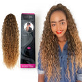 28 Inches Yaki Straight Body Wave Water Wave Kanekalon Futura Long Afro Curly Ponytail Extension Ponytail Synthetic Hair