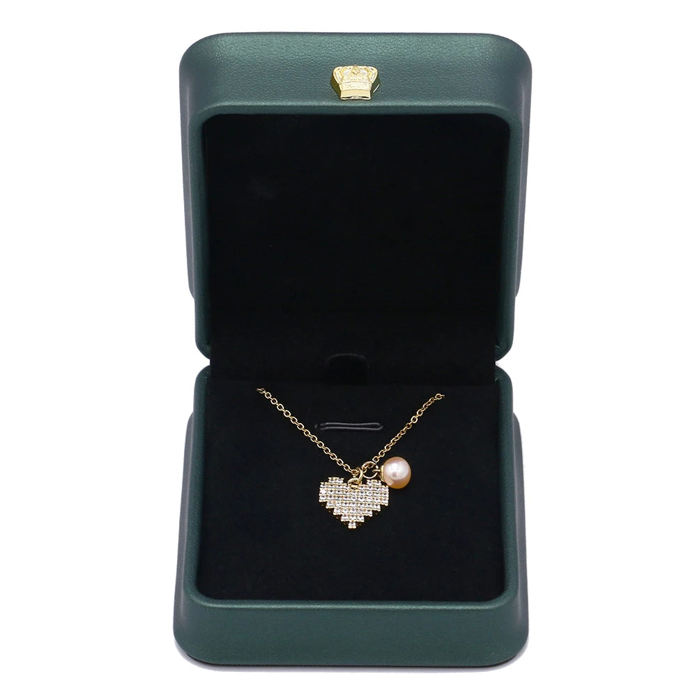 Hot Sell Pu Leather Manufacture Made Jewelry Packaging Box Jewelry Box Pendent Box