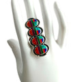Gemstone  925 Sterling Silver spiny oyster  Turquoise oval Turquoise Rings