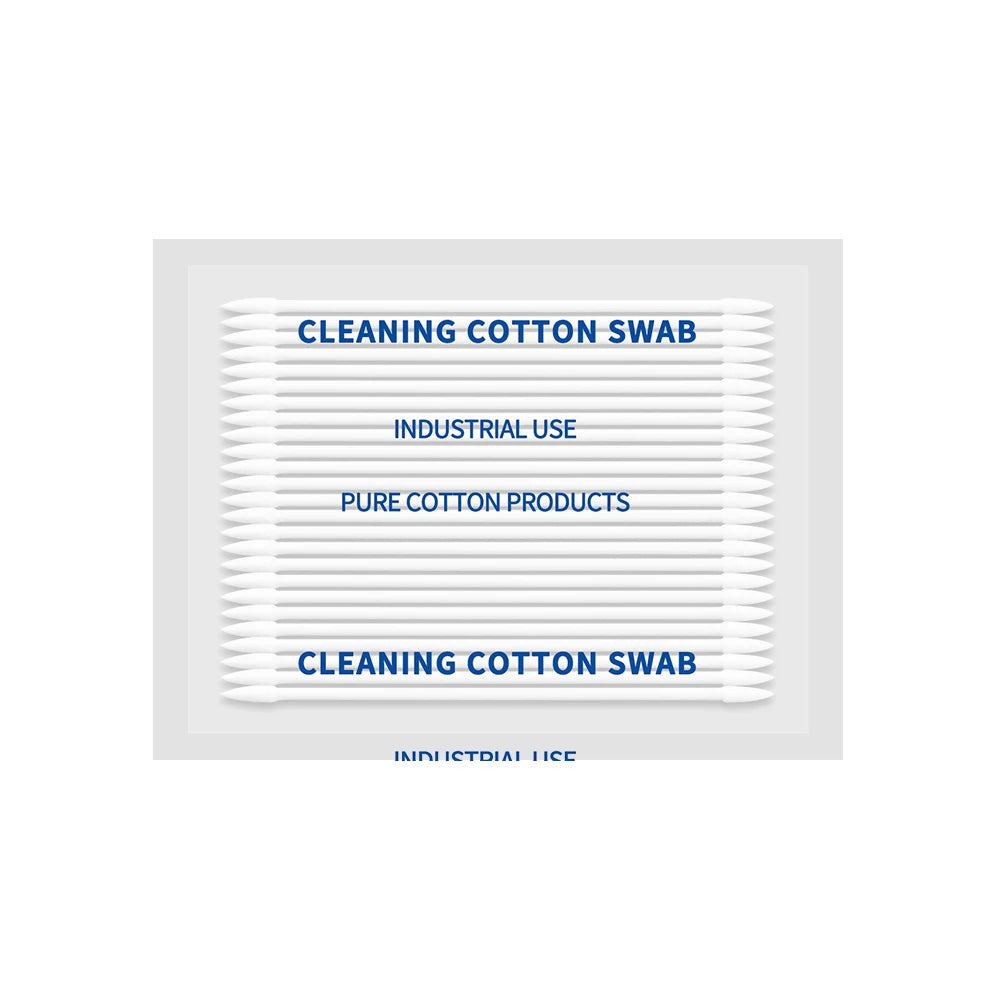 Double Tip Mini Head Cotton & Paper Cleanroom Industrial Swabs Dust-Free Stick for Application