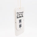 Rectangle Shape Paper Personalized Zip Tag Custom Swing Tags Customised Debossed Garment Tags