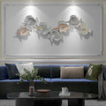 44*128cm Modern Fashion Wall Decor for Home Living Room Pendant Household Wall Hanging Art Creative Metal Wall Decoration