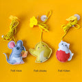 Eco-Friendly Cat Teasing Door Hanging Retractable Toy 2m for Cats
