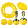 Durable Water Resistant Floating EVA Foam Dog Outdoor Training Ball Tug Flying Disc Toys Ring Dog Ball Toys EVA Foam Dog Ball