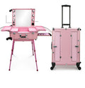 Beauty Cosmetic Bulbs Makeup Carry case 24inch Big Storage Dimmable Lighted Travel Make-up Suitcase
