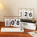 15*24cm Creative Bear Page Turning Calendar Decoration Simple Home Office Desktop Study Decoration Date Card Decoration