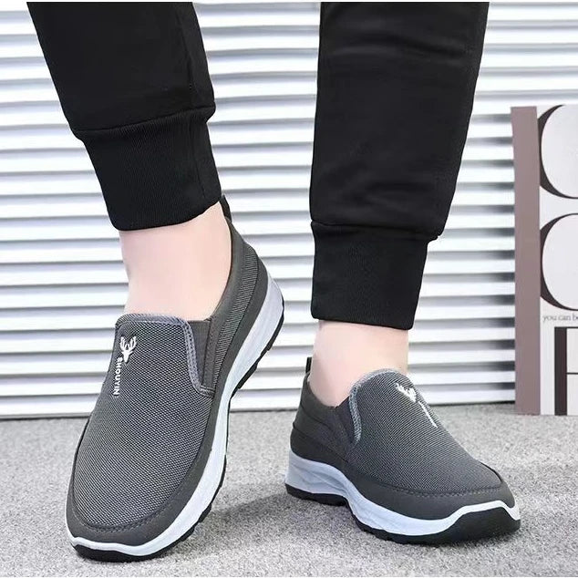 Hongyan Men's Shoes Breathable Canvas Sports Shoes Men's Casual Dad Shoes
