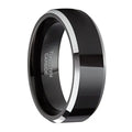 OAHLAN 6mm 8mm Tungsten Carbide Rings Personalized Engagement Ring Black Wedding Band Jewelry Polished  for Men
