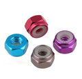 DIN985 Hex Nylon Insert Lock Nut M2-M5 Aluminum Alloy Lock Nut Locking Self-locking Nylon Ring Color Nut
