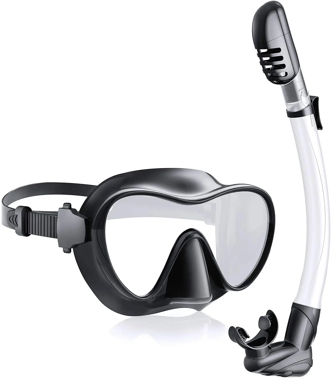 Hot Sell Full Silicone Frame Mask and Snorkel Diving Mask Set