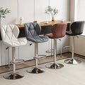 BST Factory Wholesale Metal Bar Stools and Restaurant Chair Sets Kitchen Pu Leather Swivel Bar Chair Bar Stools