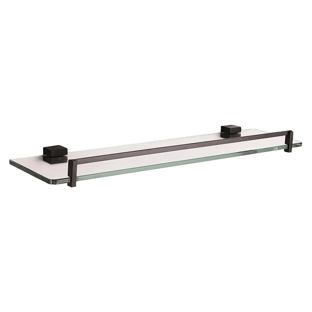Modern Style Copper Bathroom Glass Shelf for Hotel and Home Decoration