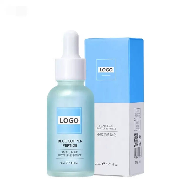 OEM Whitening Smoothing Anti Wrinkle Herbal Face Body Care Blue Copper Peptide Vegan Six Peptides Vitamin C Hyaluronic Acid Face