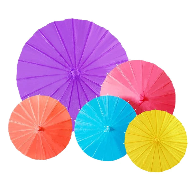 Wholesale 2025 Blue Paper Umbrellas Popular New Wedding Use Control Manual
