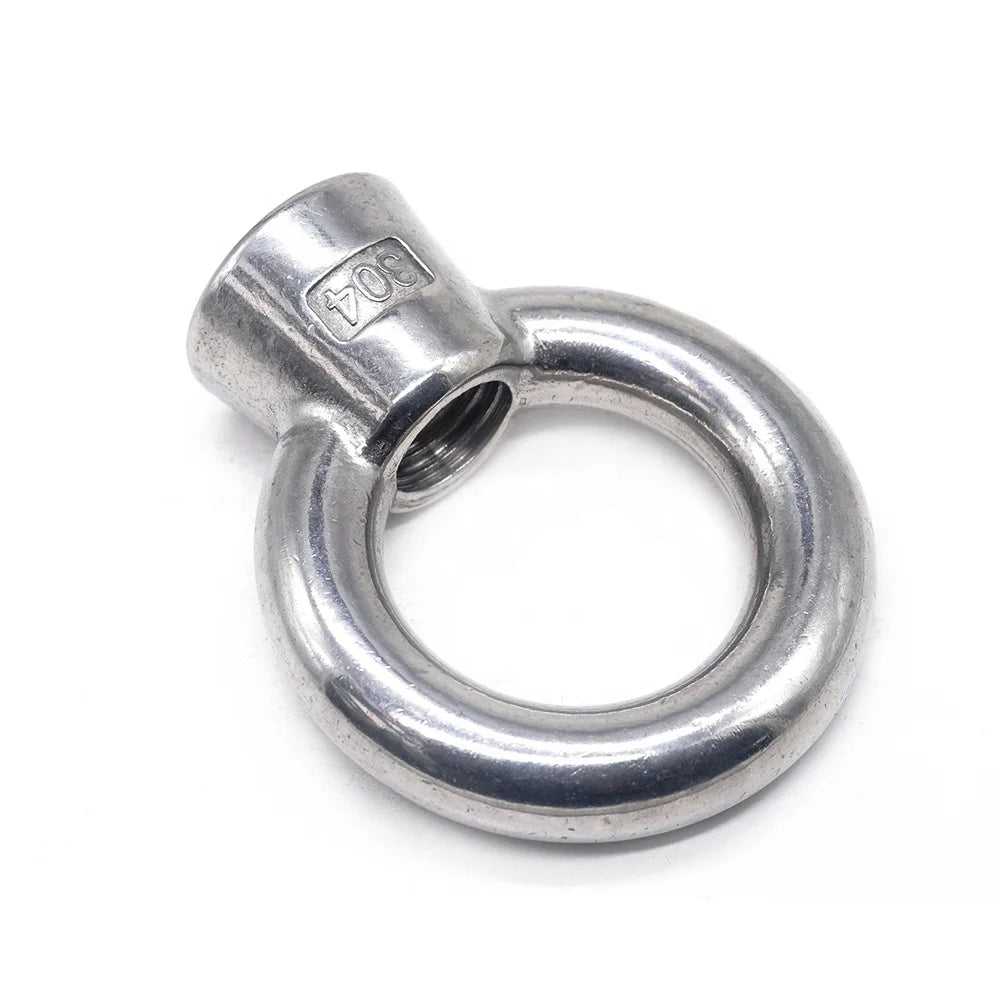 Mass Production Stainless Steel Plain DIN582 Eye Bolt With Nut Lift Eye Nuts Stainless Steel Eye Nut