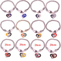 Wholesale Metal Us Football Teams Logo Bracelet With Heart Charms