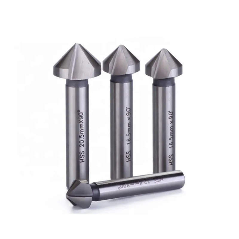 HSS Countersink Drill Bit Chamfering Mill 3F 90 Degree Point Angle Cutter Drill Bit Metal Drilling 10.4/12.5/16.5 mm