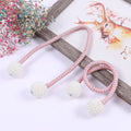 Factory Supply Simple Style  Self-Absorption Strong Magnetic Pearl Strap Cord Buckle Curtain TieBacks Curtain Magnetic Buckle