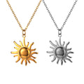 New Sun Necklace Gold Minimalist Moon Pendant Wholesale Sun Shape Pendant Necklace for Women Fashion Jewelry Bridesmaid Gifts