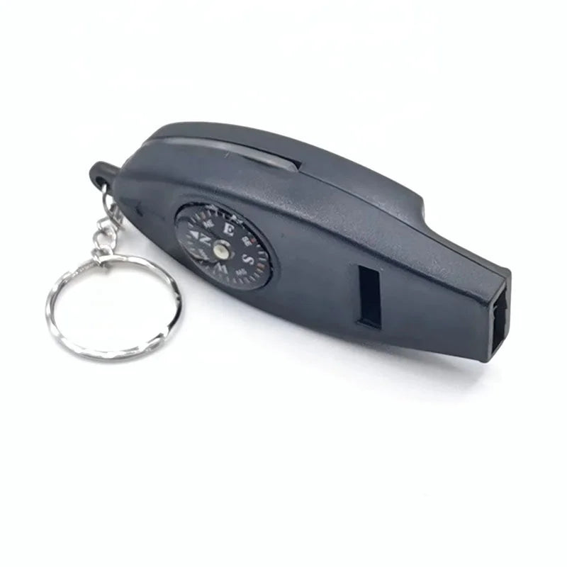 Frequency Emergency Whistle Compass Magnifying Glass Thermometer Four in One Whistle