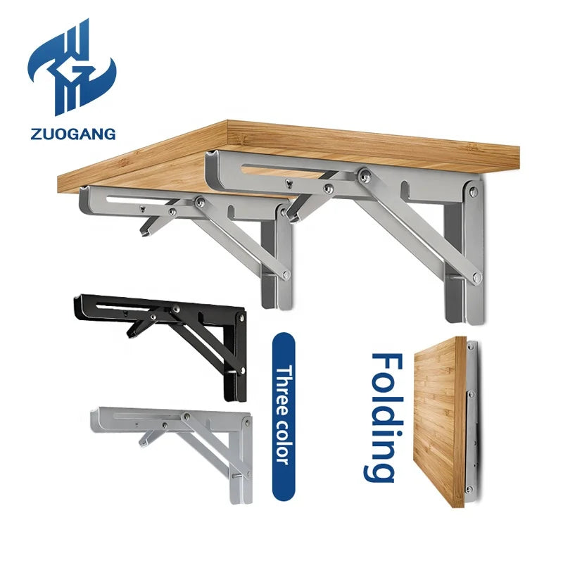Manufacturer Support Custom Wall Mount Angle Brace Heavy Duty Floating Shelf Metal Bracket Folding Adjustable Furniture Bracket