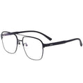 TR90 Fashion Business Unisex Titanium Alloy Big Frame Double Beam Anti-Blue Glasses