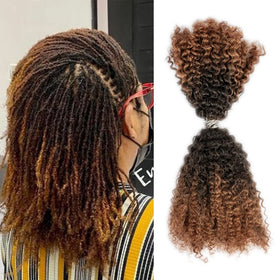 Wholesale Price Hot Selling 33/1b/33 Ombre Color 10A Raw Hair Afro Kinky Bulk Human Hair for Braids