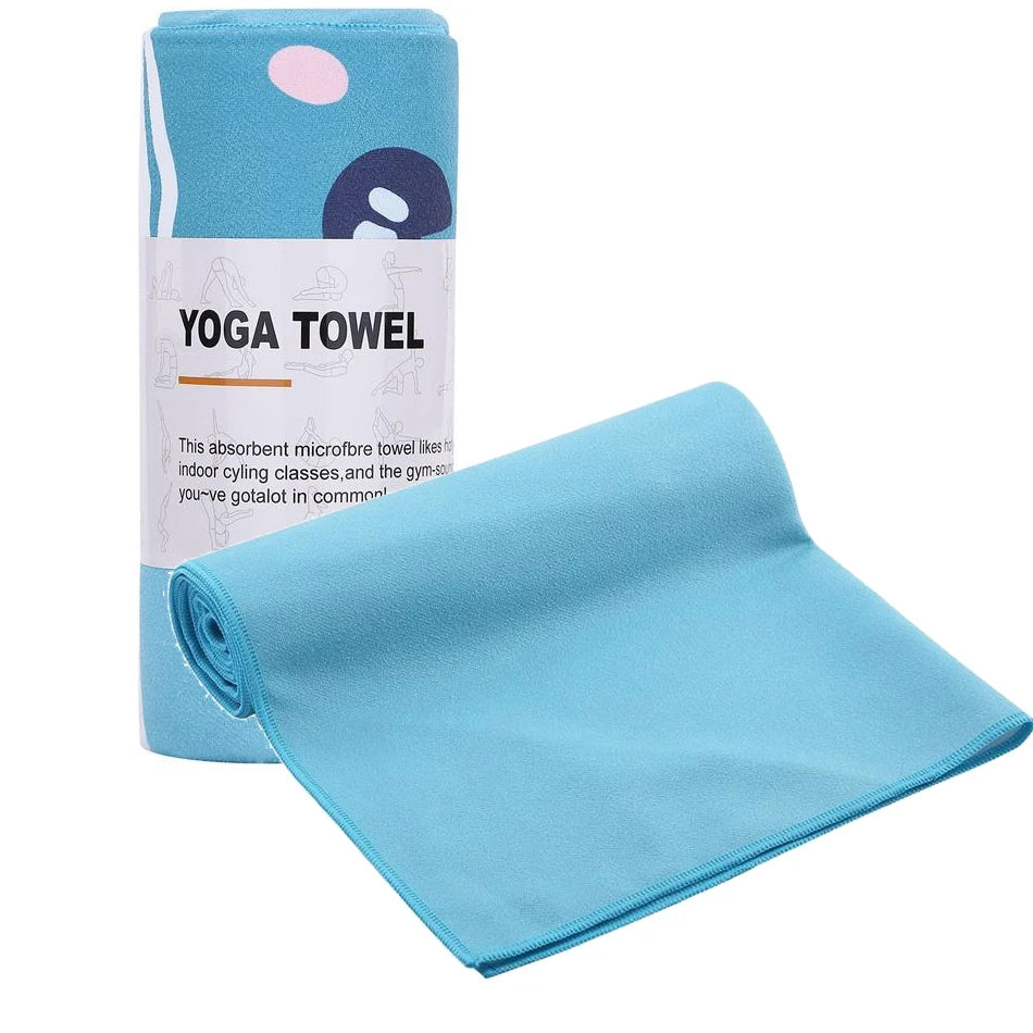 Custom Printing Logo Non Slip Microfiber Hot Yoga Mat Towels Sport Yoga Towel