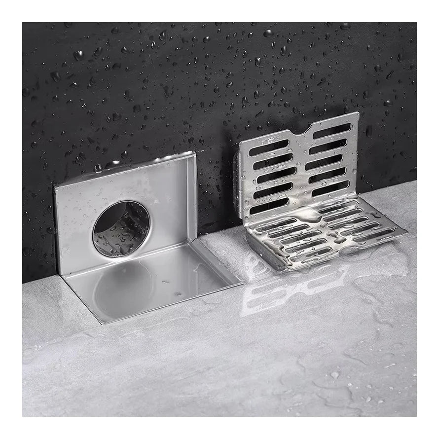 Multi Size Stainless Steel Floor Drain with Removable Drainer Durable Rectangular Shower Drain