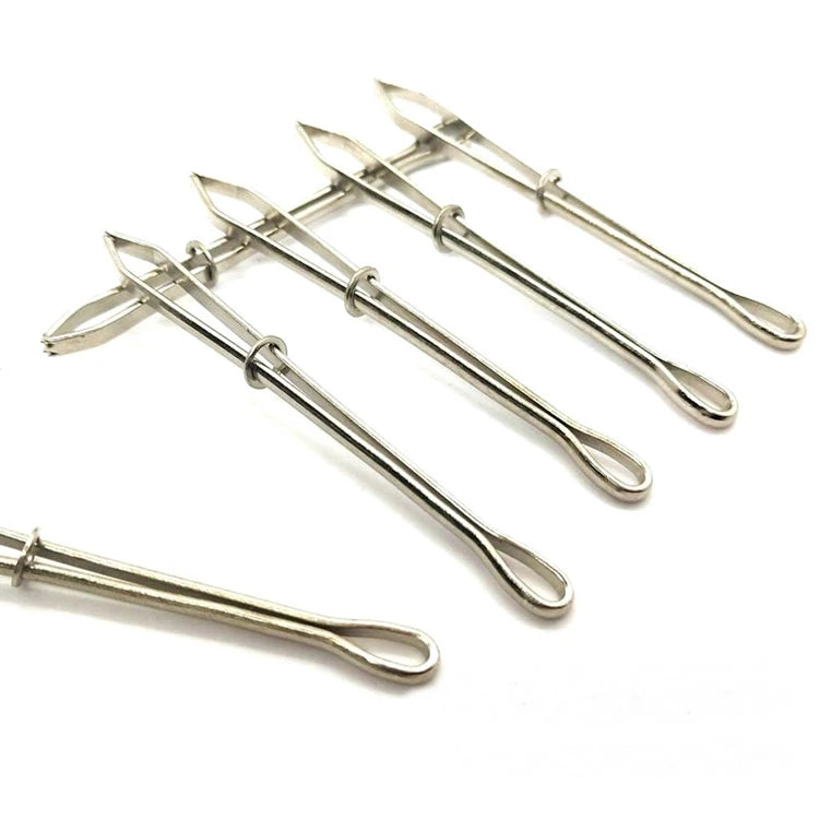 Needle Threader Elastic Tweezers Easy Pull Bodkin Pincher Bodkin Needles Thread Ribbon Elastic Bodkin