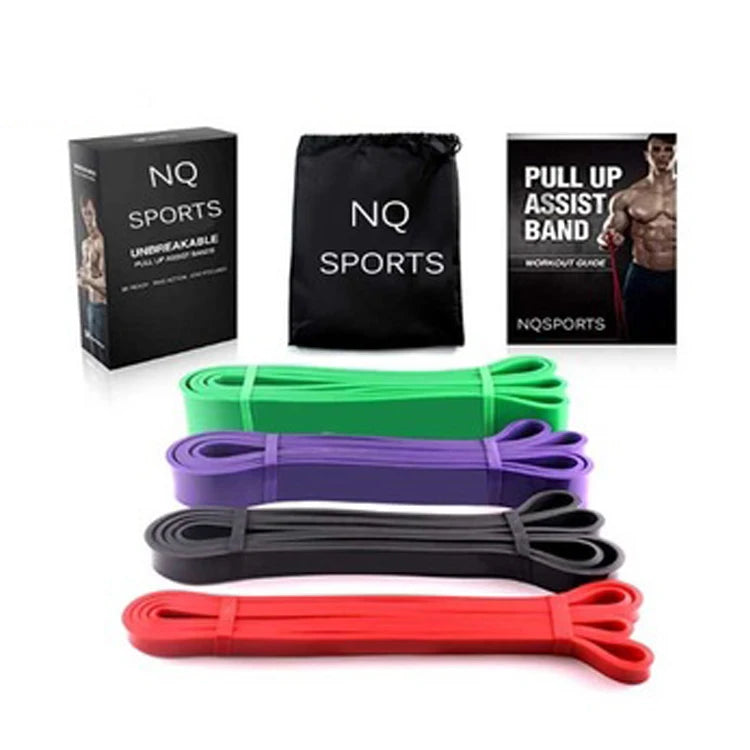 NQ SPORTS Natural Latex Yoga Bands Gym Exercise Equipment Elastic Fitness Rubber Loops Resistance Bands MegaBDM