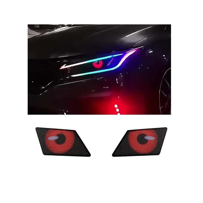 12v Winking Eyes LED Panel Display LED Demon Eye Led Screen Blinking Screen APP Programmable LED Eye Display for Car LED Screen