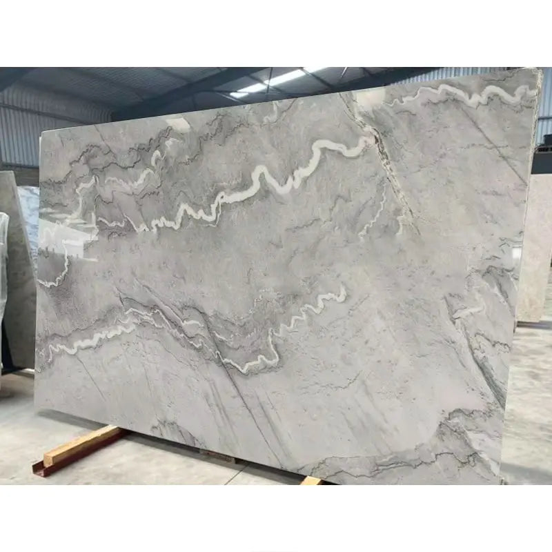 Wholesale Luxury Bruce Gray Antique Marble Slab Wall Panel Polished Natural Stone Outdoor Floor Tiles ODM/OEM Available