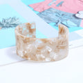 Extra Large Resin Acrylic Open Cuff Bangle Bracelet for Children's-Trendy Fashion Anniversary Jewelry